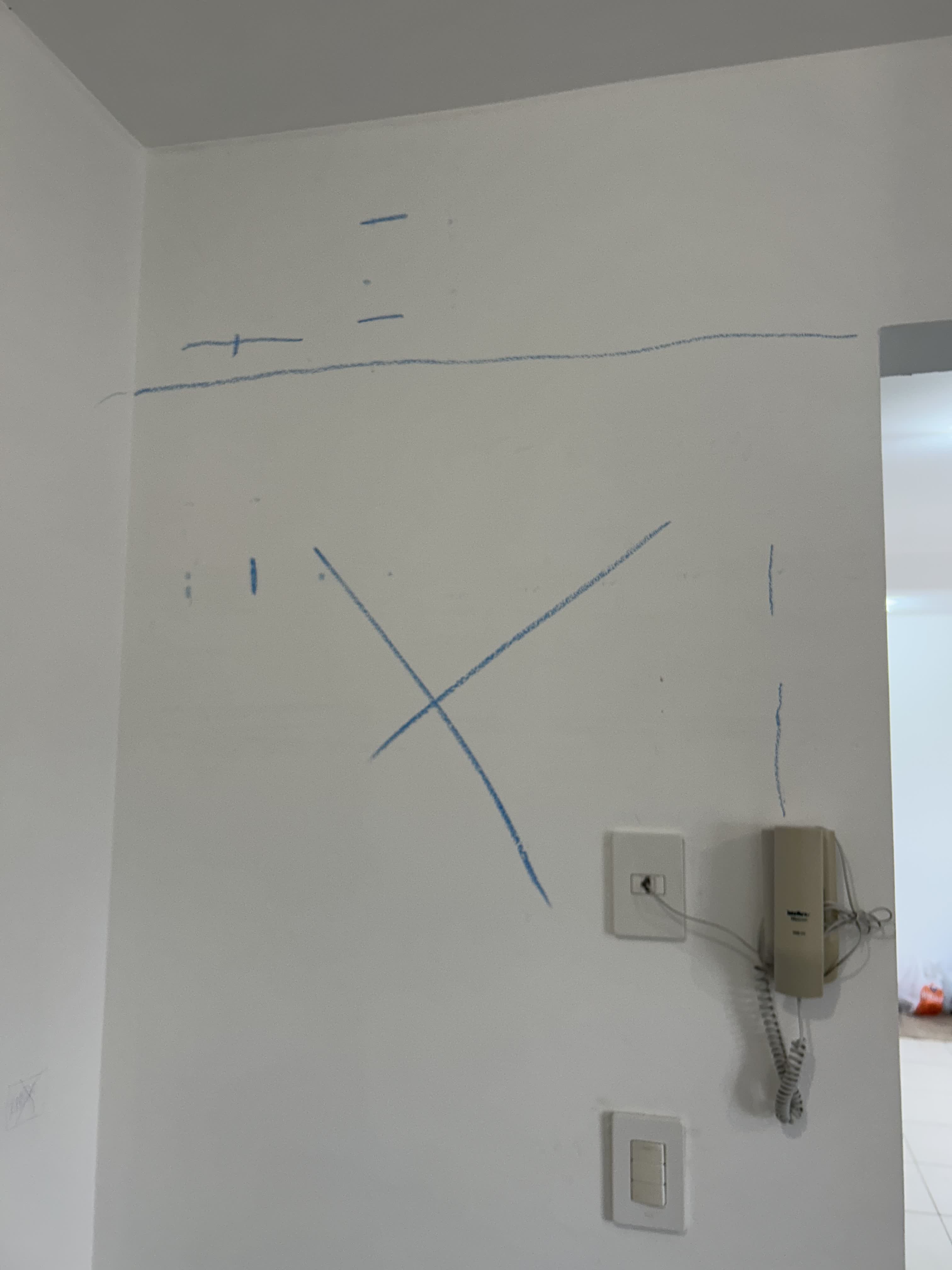 Demarcação de abertura de vão